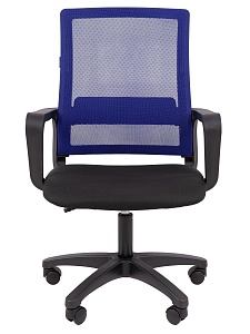 Офисное кресло CHAIRMAN 606 LT, ткань/сетка, синий